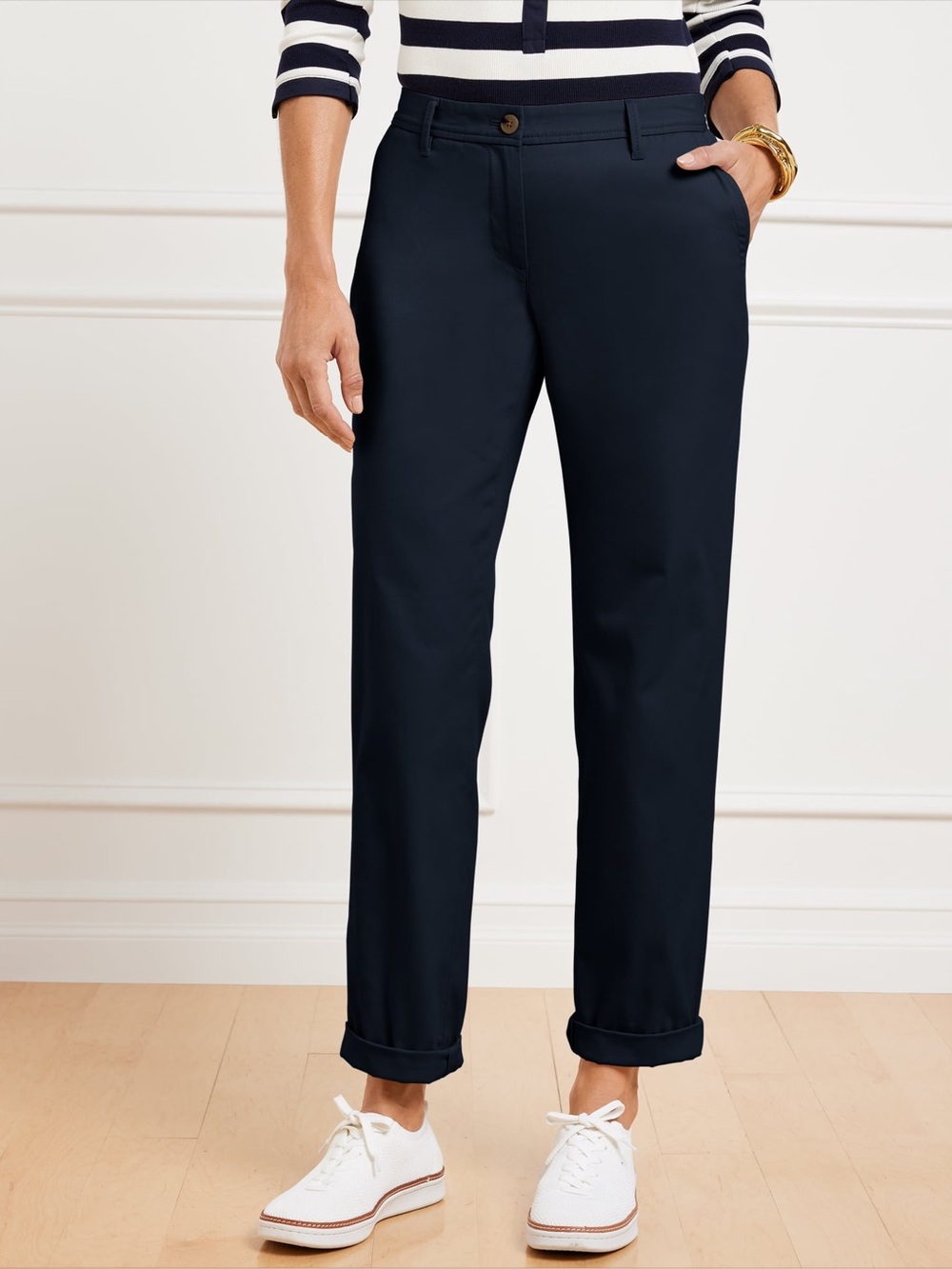 Talbots Relaxed Chinos in Black Wash 16W